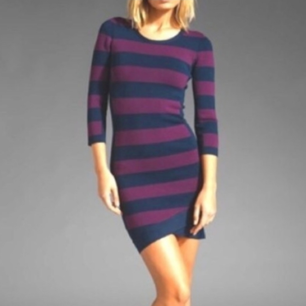 BCBG Max Azria Kendall Striped Bandage Dress